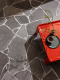 Burgundy Grey Tumbled Limestone Crazy Paving
