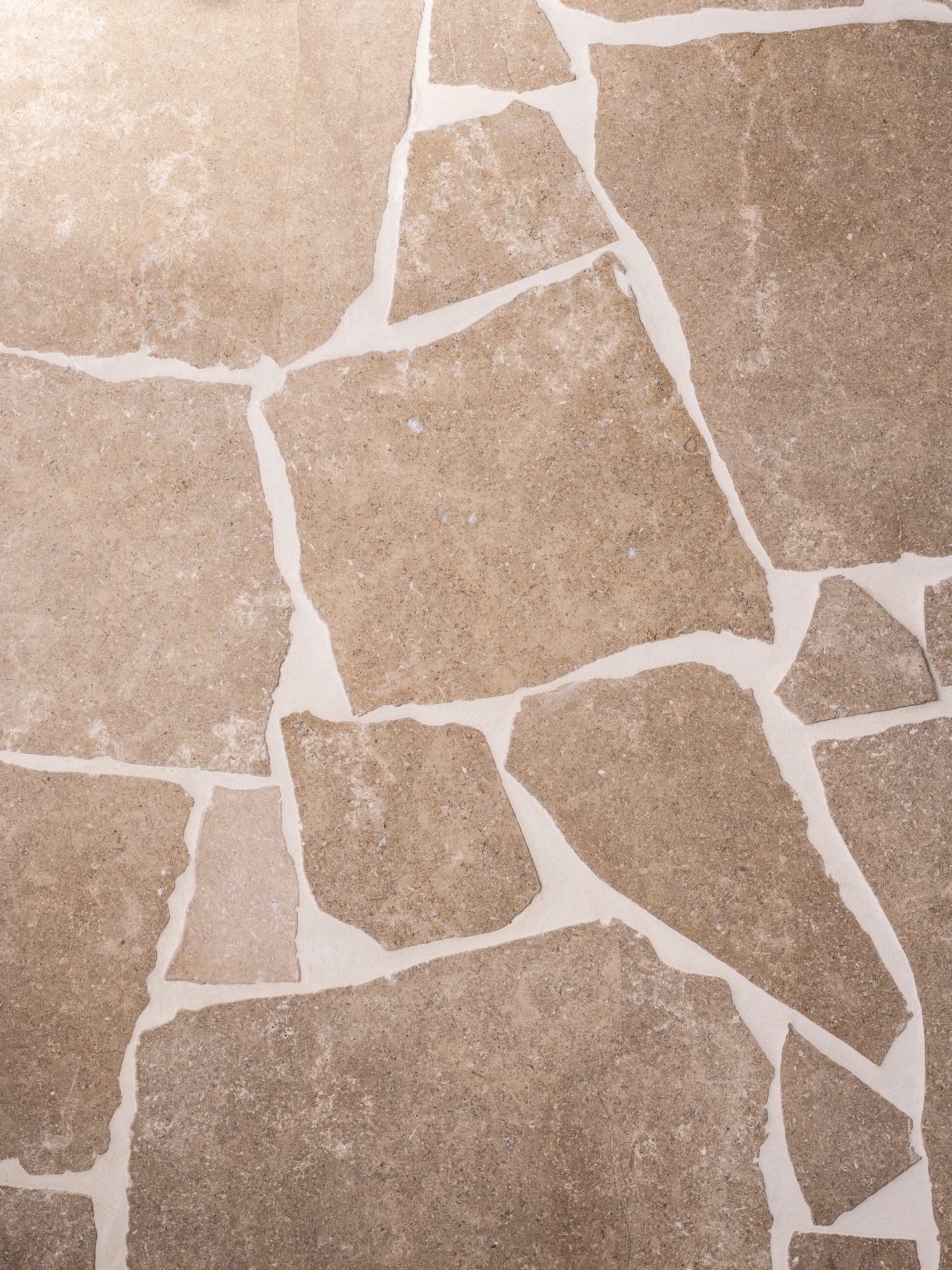 Dijon Tumbled Limestone Crazy Paving