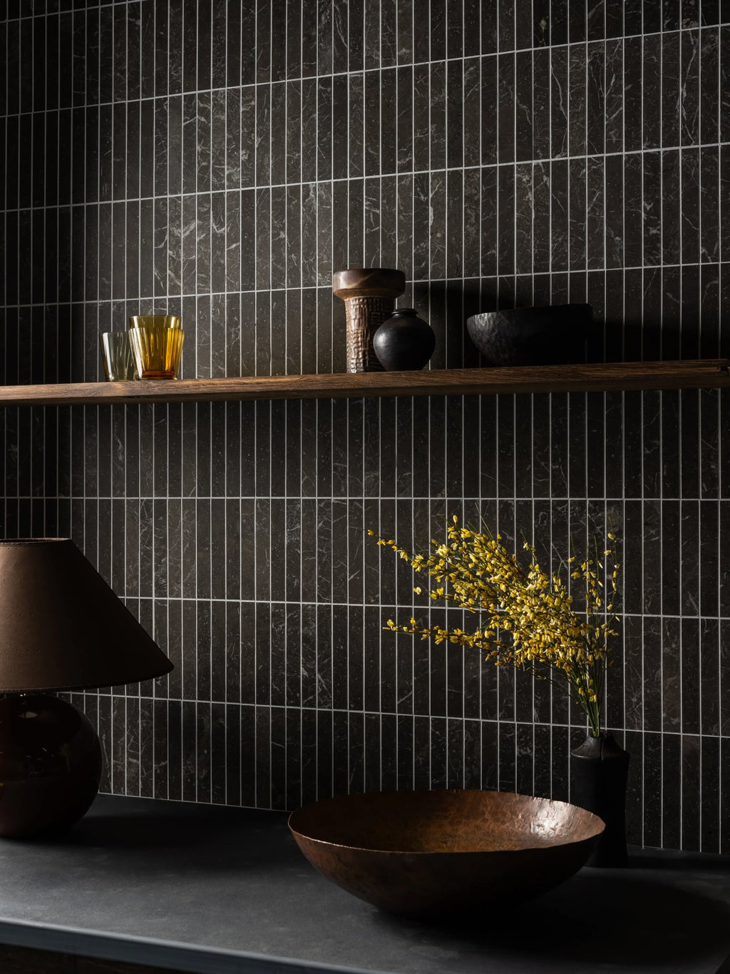 Nero Riven Slate Slab detail
