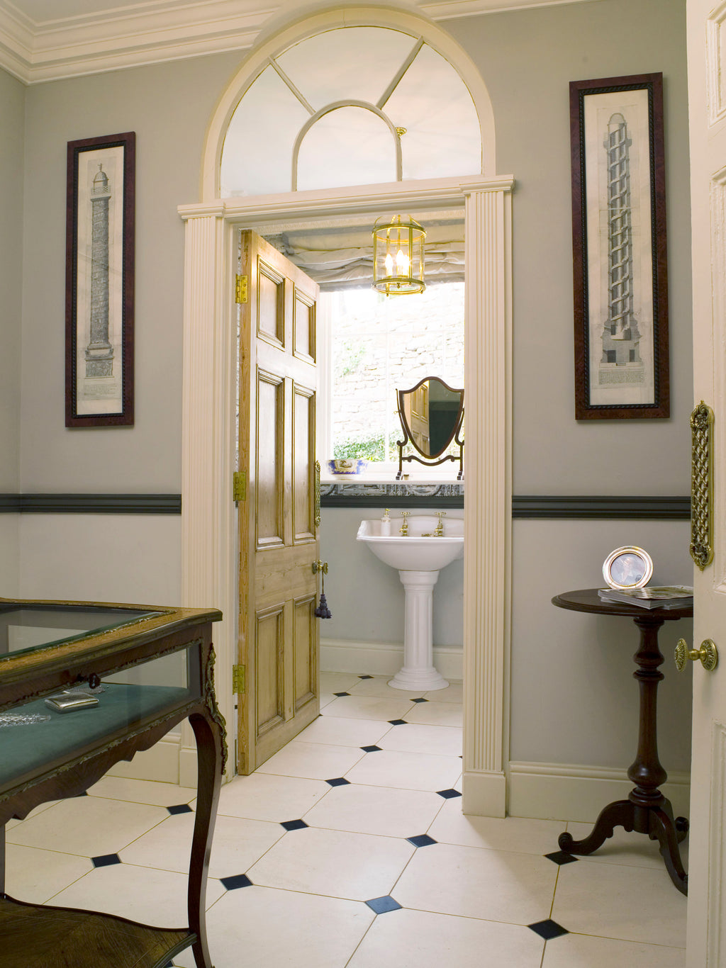 Lax Honed Limestone Octagon