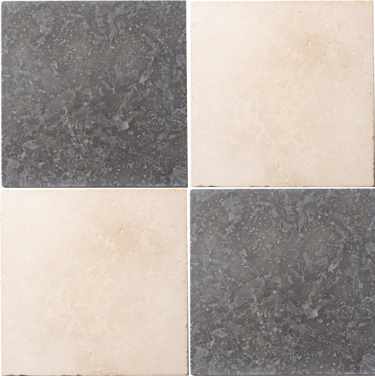 Lyon Tumbled mix Light and Dark Tumbled Limestone