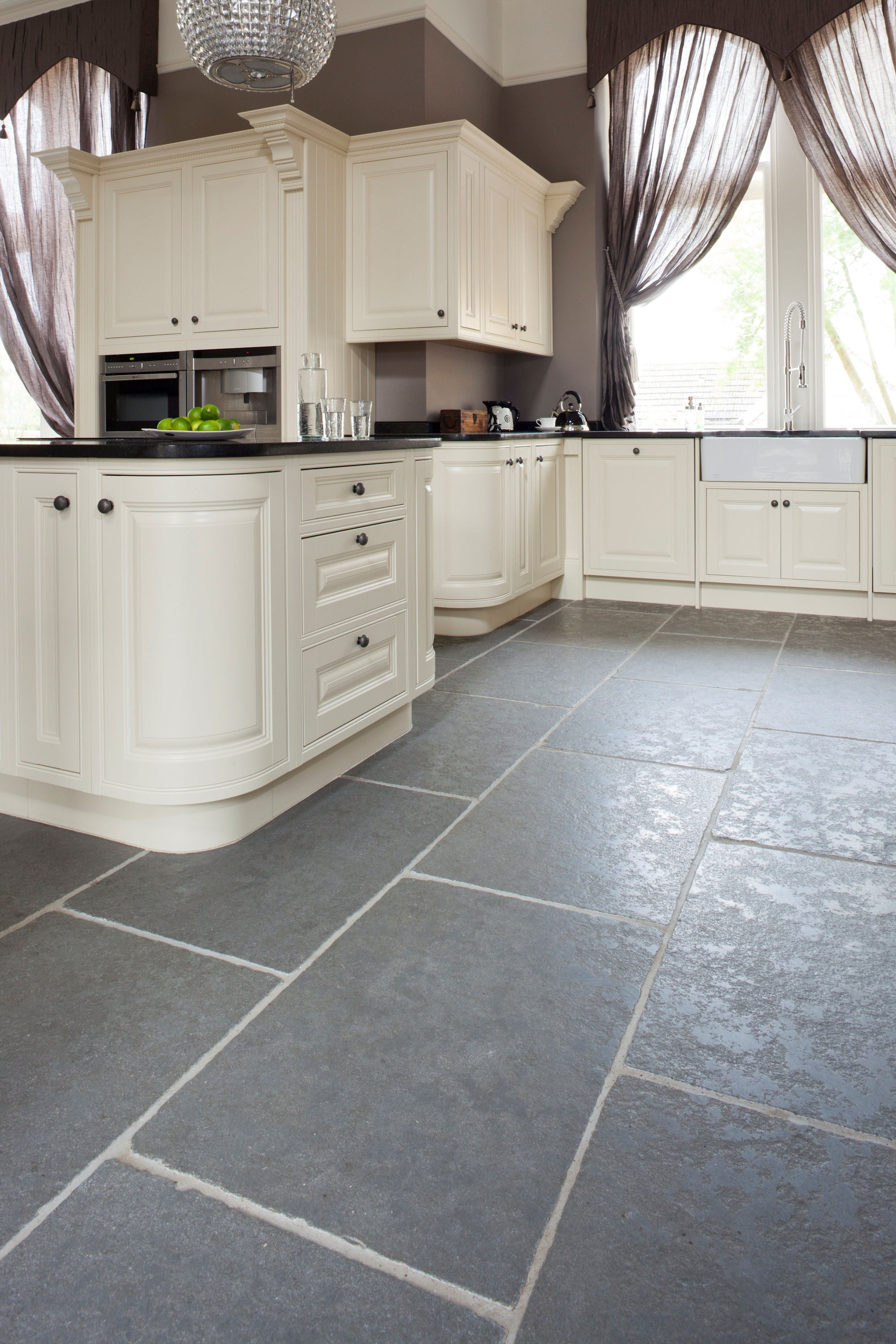 Grey Brushed Limestone