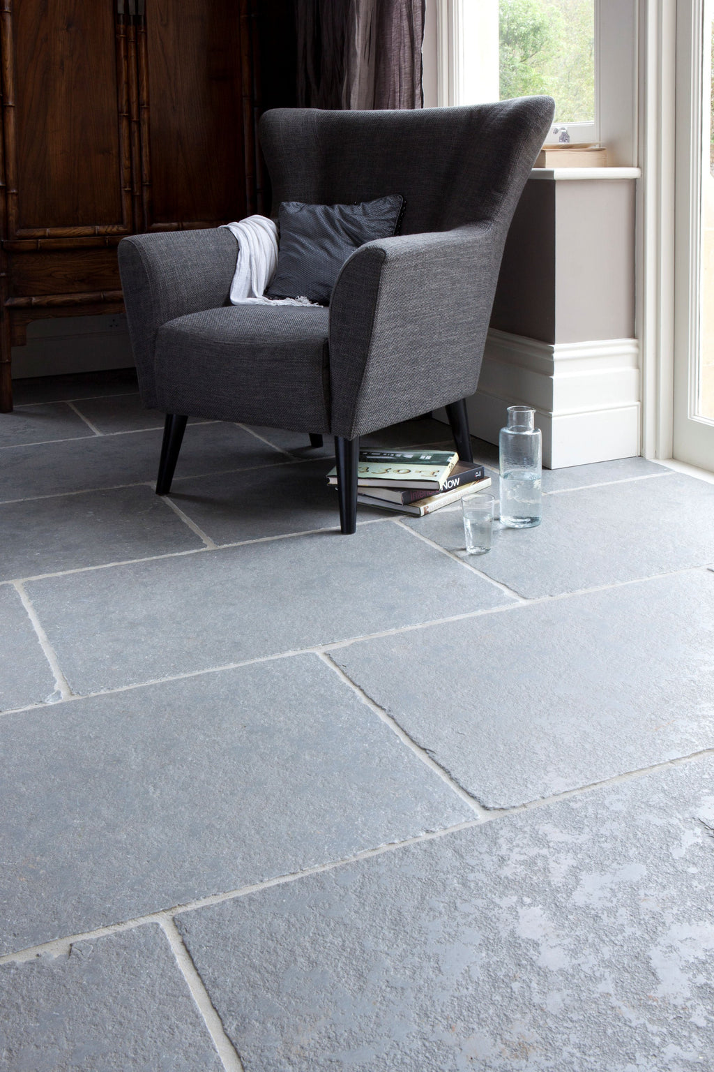 Grey Brushed Limestone