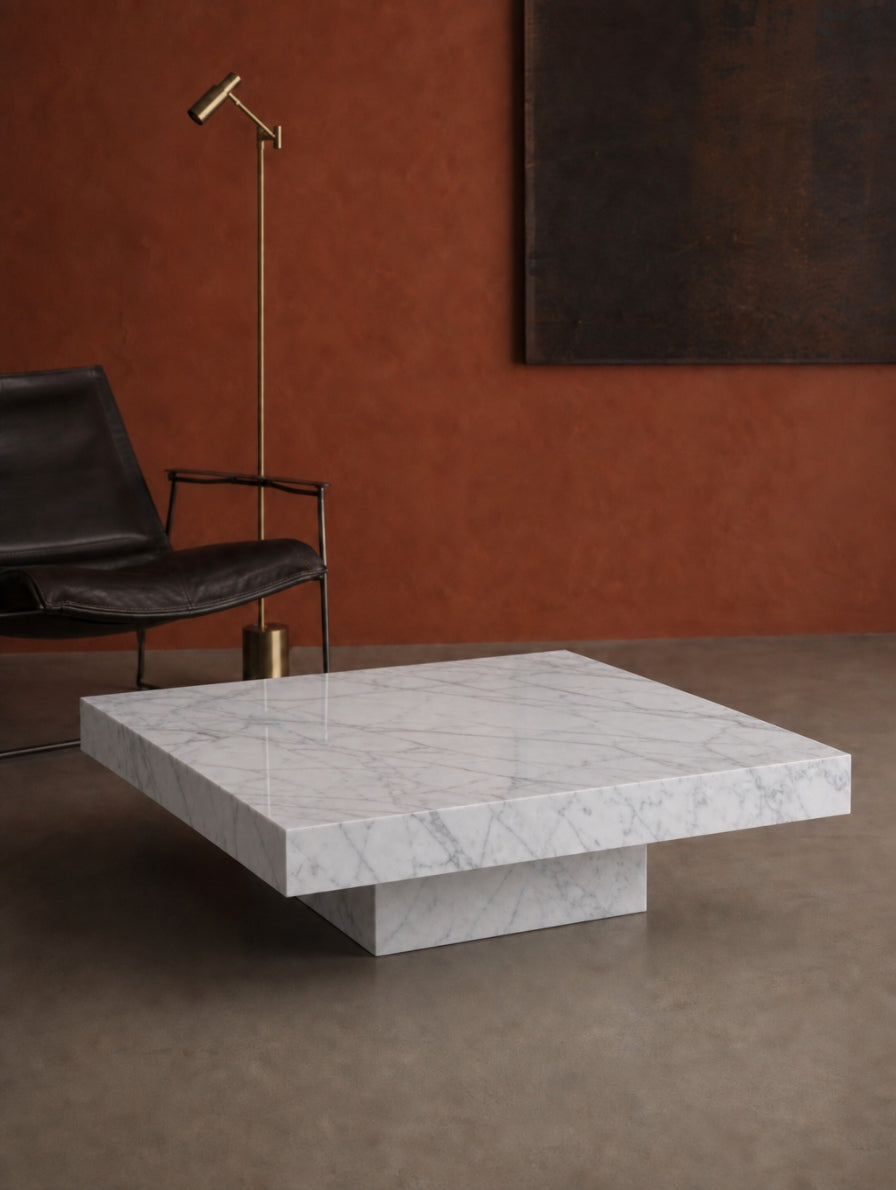 Cara Coffee Table — Bianco Carrara