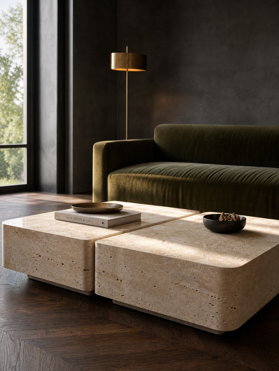 Baci — Couchtisch aus Naturstein (Visualisierung)