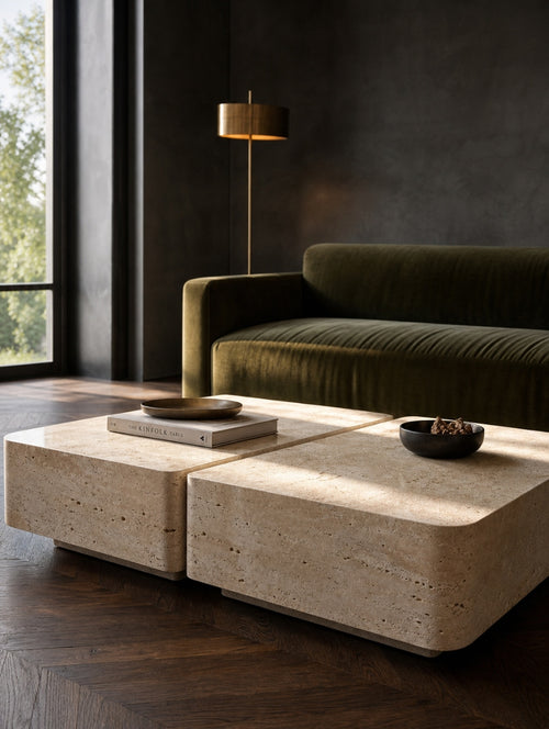 Baci — Couchtisch aus Naturstein (Visualisierung)