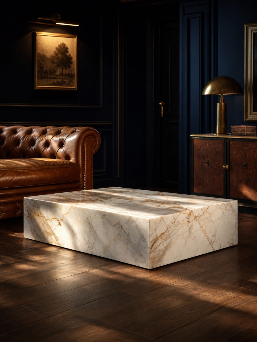Cubo — Couchtisch aus Naturstein (Visualisierung)