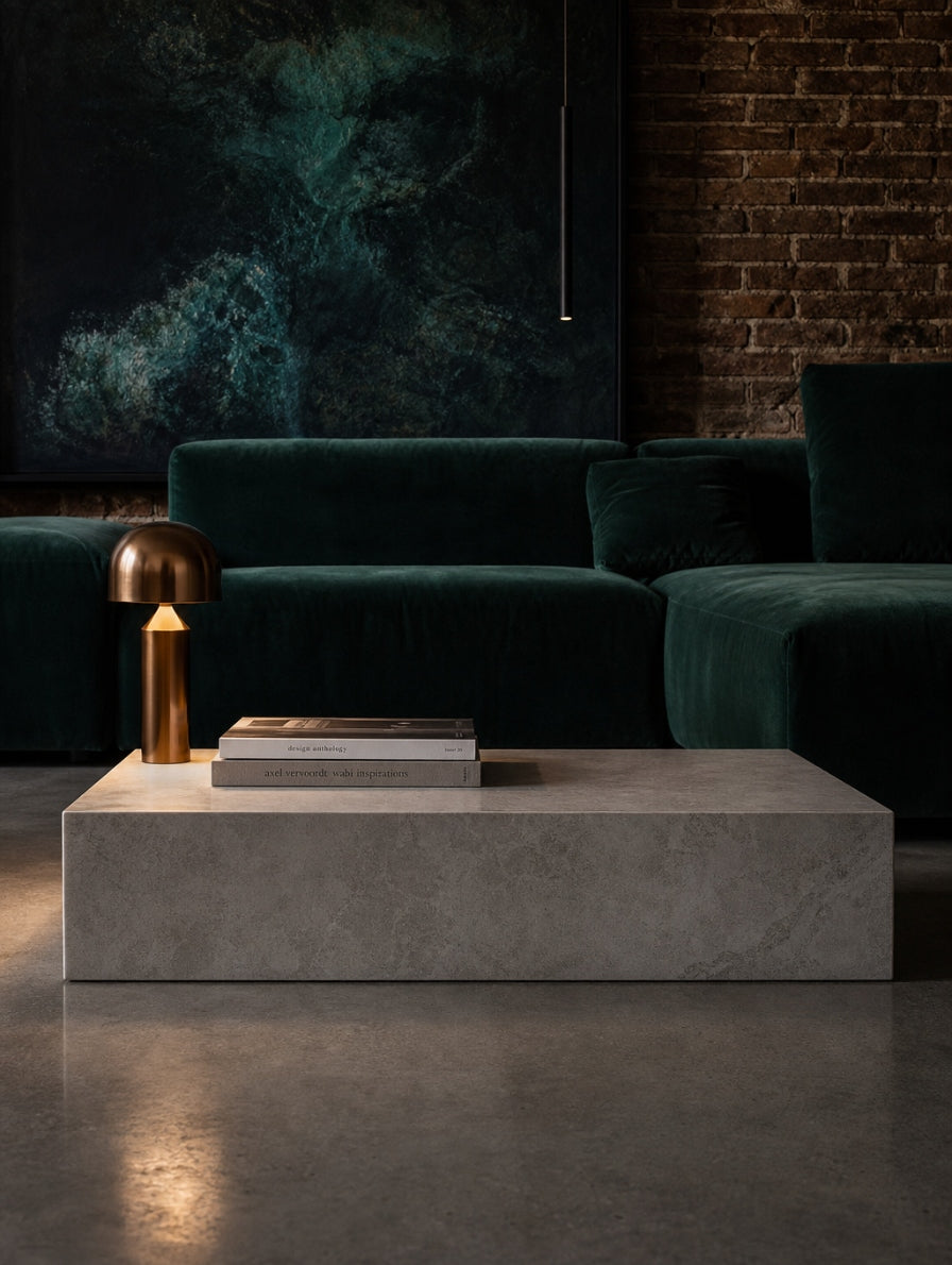 Cubo — Couchtisch aus Naturstein (Visualisierung)