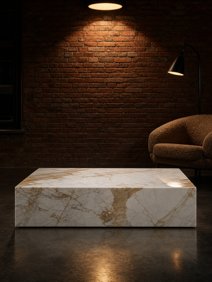 Cubo — Couchtisch aus Naturstein (Visualisierung)