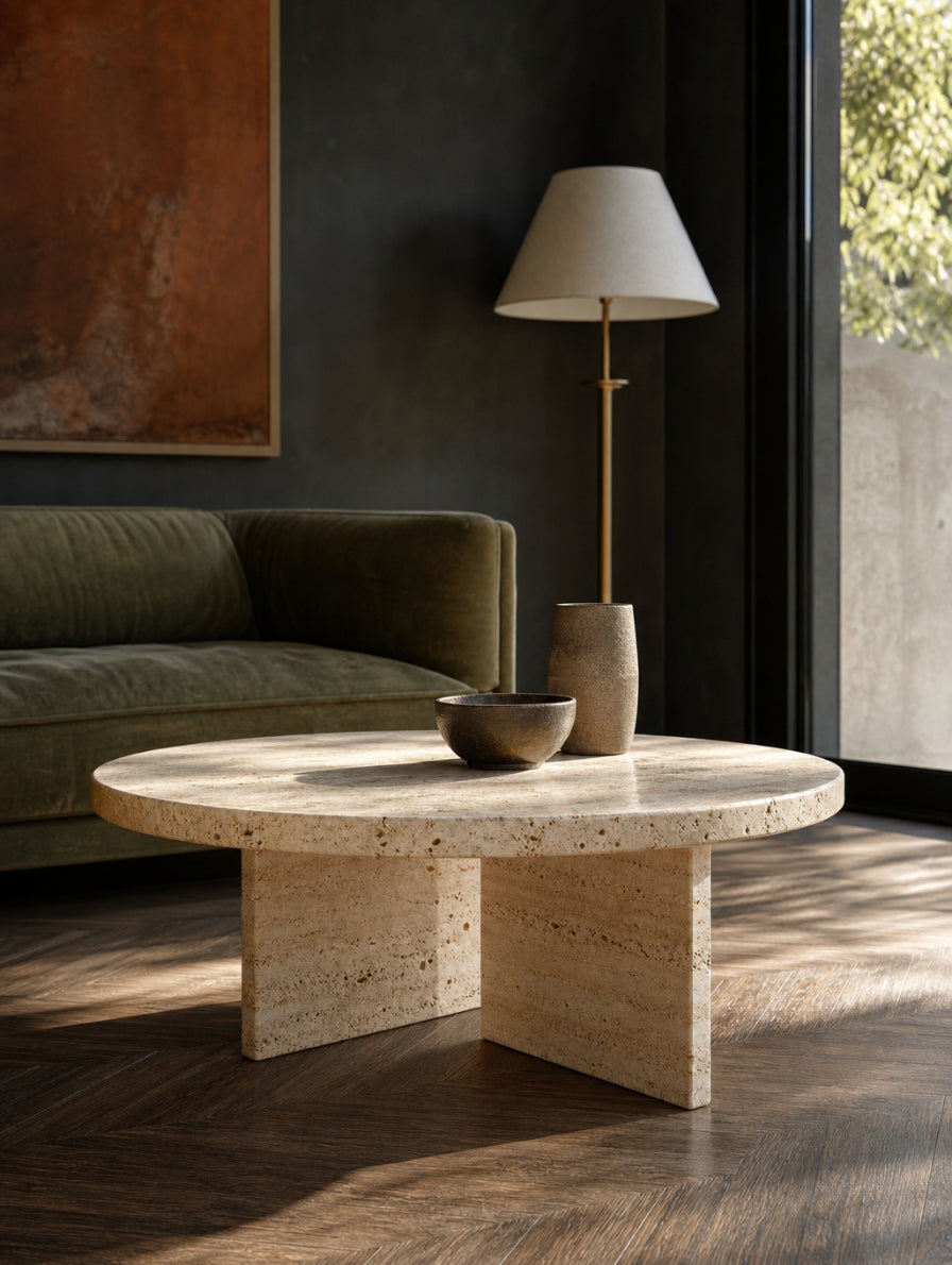 Tebe — Couchtisch aus Naturstein (Visualisierung)
