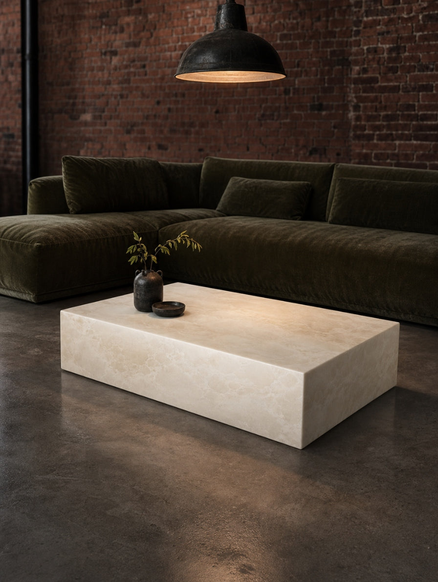 Cubo — Couchtisch aus Naturstein (Visualisierung)