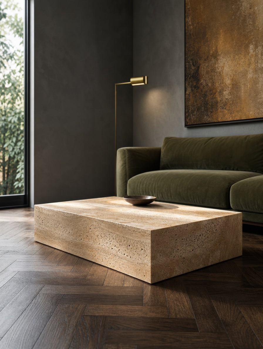 Cubo — Couchtisch aus Naturstein (Visualisierung)