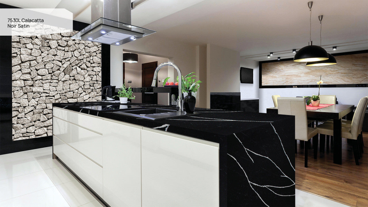 Calacatta Noir Satin