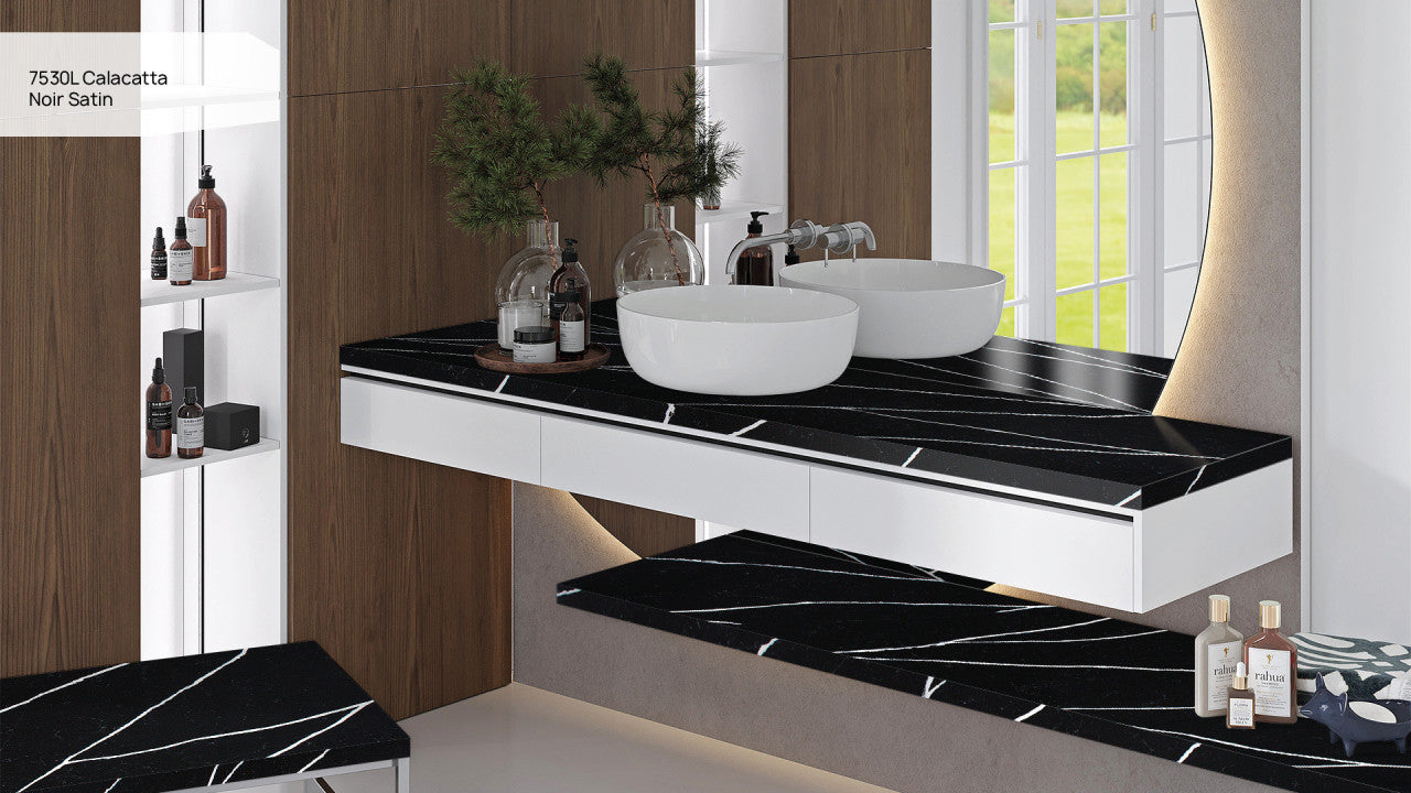 Calacatta Noir Satin