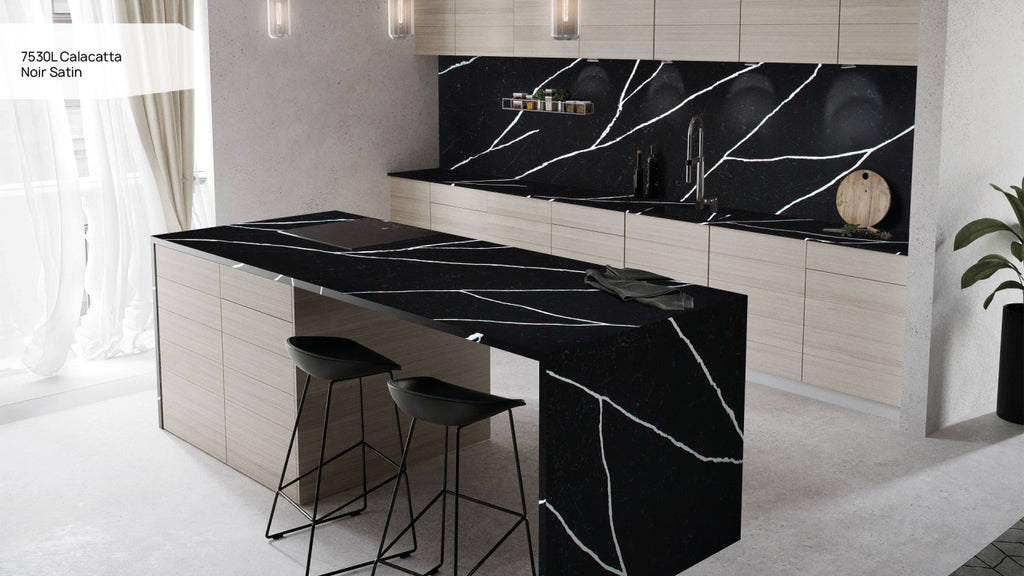 Calacatta Noir Satin