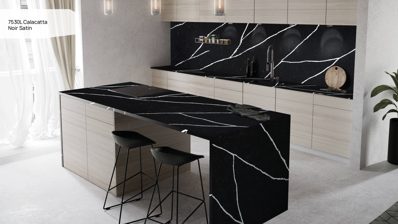 Calacatta Noir Satin